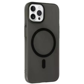 Fuchsia İphone 14 Pro Max İle Uyumlu Tuna Pc Slim Siyah Kablosuz Şarj Özellikli Kapak