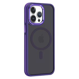 Fuchsia İphone 14 Pro Max İle Uyumlu Winner Derin Mor Kablosuz Şarj Özellikli Kapak