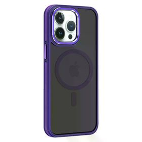 Fuchsia İphone 14 Pro Max İle Uyumlu Winner Derin Mor Kablosuz Şarj Özellikli Kapak