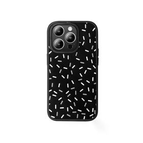 Fuchsia İphone 14 Pro Max Uyumlu Hbc-222 Bern Siyah Kılıf