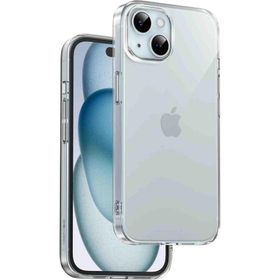 Fuchsia iPhone 15 Crystal Şeffaf Slim Kılıf