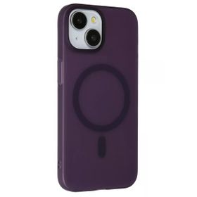 Fuchsia İphone 15 İle Uyumlu Plus Tuna Derin Mor Pc Slim Kablosuz Şarj Özellikli Kapak