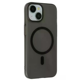 Fuchsia İphone 15 İle Uyumlu Plus Tuna Siyah Pc Slim Kablosuz Şarj Özellikli Kapak