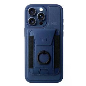 Fuchsia İphone 15 Pro İle Uyumlu Hbc-228 Havana Lacivert Magnet Kartvizitli Kapak