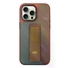 Fuchsia İphone 15 Pro İle Uyumlu Hbc-239 Colombo Kahverengi Standlı Kapak