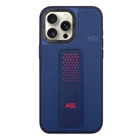 Fuchsia İphone 15 Pro İle Uyumlu Hbc-239 Colombo Lacivert Standlı Kapak
