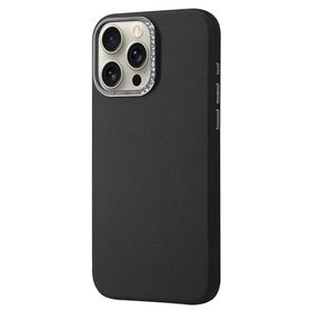 Fuchsia İphone 15 Pro İle Uyumlu Hbc-255 Viyana Siyah Kapak