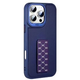 Fuchsia İphone 15 Pro İle Uyumlu Hbc-265 Madrid Lacivert Kablosuz Şarj Özellikli Standlı Kapak