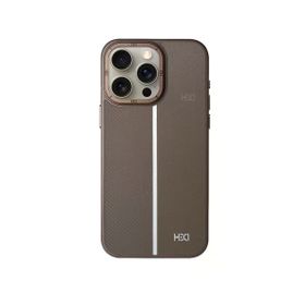 Fuchsia İphone 15 Pro İle Uyumlu Kılıf Hbc-155 Lizbon Gri Kapak