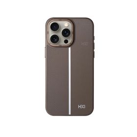Fuchsia İphone 15 Pro İle Uyumlu Kılıf Hbc-155 Lizbon Gri Kapak