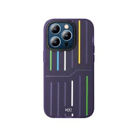 Fuchsia İphone 15 Pro İle Uyumlu Kılıf Hbc-221 Roma Derin Mor Kapak