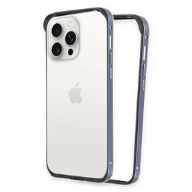 Fuchsia İphone 15 Pro İle Uyumlu Land Bumper Lacivert Koruma Kapak