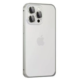Fuchsia İphone 15 Pro İle Uyumlu Metal Bumper Gri Mat Kapak