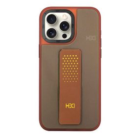 Fuchsia İphone 15 Pro Max İle Uyumlu Hbc-239 Colombo Kahverengi Standlı Kapak