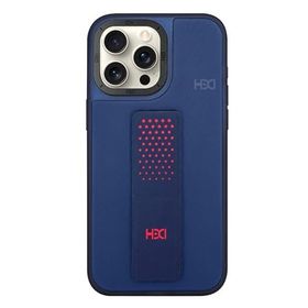 Fuchsia İphone 15 Pro Max İle Uyumlu Hbc-239 Colombo Lacivert Standlı Kapak