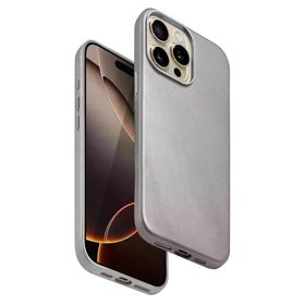 Fuchsia İphone 15 Pro Max İle Uyumlu Hbc-242 Dividing Gri Kablosuz Şarj Özellikli Kapak