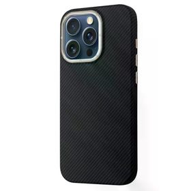 Fuchsia İphone 15 Pro Max İle Uyumlu Hbc-263 Monaco Siyah Kapak
