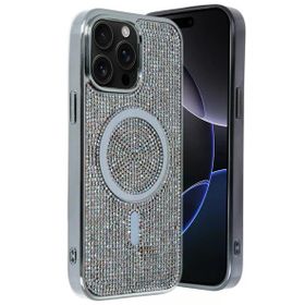 Fuchsia İphone 15 Pro Max İle Uyumlu Helen Rainbow Kablosuz Şarj Özellikli Kapak
