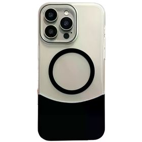 Fuchsia İphone 15 Pro Max İle Uyumlu Velar Siyah Kablosuz Şarj Özellikli Kapak