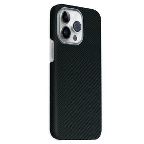 Fuchsia İphone 15 Pro Max İle Uyumlu Volt Siyah Kablosuz Şarj Özellikli Kapak