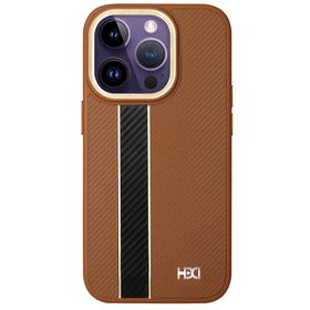 Fuchsia İphone 15 Pro Max Uyumlu Hbc-163 Times Kahverengi Kılıf