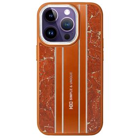 Fuchsia İphone 15 Pro Max Uyumlu Hbc-188 Astra Kahverengi Kılıf
