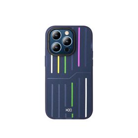 Fuchsia İphone 15 Pro Max Uyumlu Hbc-221 Roma Lacivert Kılıf