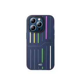 Fuchsia İphone 15 Pro Max Uyumlu Hbc-221 Roma Lacivert Kılıf