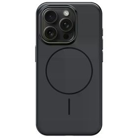 Fuchsia İphone 15 Pro Max Uyumlu Hbc-300 Beat Siyah Kablosuz Şarj Özellikli Kılıf