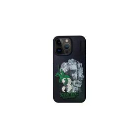 Fuchsia iPhone 15 Pro Max Uyumlu Kahverengi STB Sucram Telefon Arka Kapak
