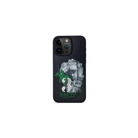 Fuchsia iPhone 15 Pro Max Uyumlu STB Sucram Mavi Telefon Arka Kapak