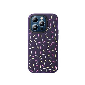 Fuchsia İphone 15 Pro Uyumlu Hbc-222 Bern Derin Mor Kılıf