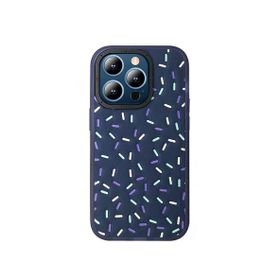 Fuchsia İphone 15 Pro Uyumlu Hbc-222 Bern Lacivert Kılıf