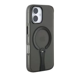 Fuchsia İphone 16 İle Uyumlu Hbc-354 Kunlun Siyah Standlı Kablosuz Şarj Özellikli Kapak