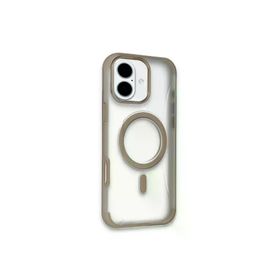 Fuchsia İphone 16 İle Uyumlu Hilton Gold Kablosuz Şarj Özellikli Kapak