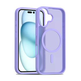 Fuchsia İphone 16 İle Uyumlu Jota Lila Kablosuz Şarj Özellikli Kapak