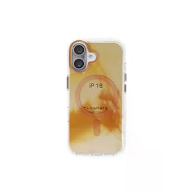 Fuchsia İphone 16 İle Uyumlu Phantom Gold Kablosuz Şarj Özellikli Kapak