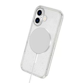 Fuchsia İphone 16 İle Uyumlu Star Turuncu Kablosuz Şarj Özellikli Kapak
