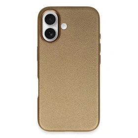 Fuchsia İphone 16 İle Uyumlu Wonder Bronz Deri Kablosuz Şarj Özellikli Kapak