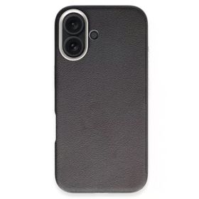 Fuchsia İphone 16 İle Uyumlu Wonder Siyah Deri Kablosuz Şarj Özellikli Kapak