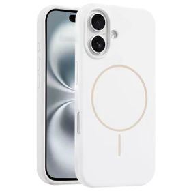 Fuchsia İphone 16 Plus Uyumlu Jully Beyaz Kablosuz Şarj Özellikli Kılıf