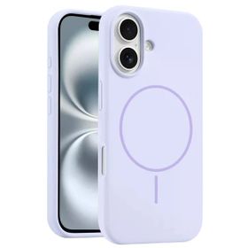 Fuchsia İphone 16 Plus Uyumlu Jully Lila Kablosuz Şarj Özellikli Kılıf