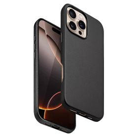 Fuchsia İphone 16 Pro İle Uyumlu Hbc-242 Dividing Siyah Kablosuz Şarj Özellikli Kapak