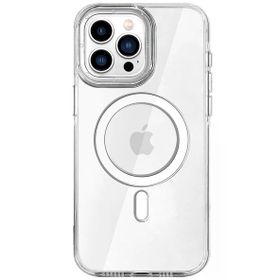 Fuchsia İphone 16 Pro İle Uyumlu Hbc-274 Pc 2.0 Şeffaf Kablosuz Şarj Özellikli Kapak