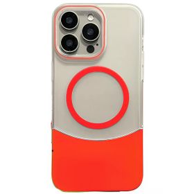 Fuchsia İphone 16 Pro İle Uyumlu Velar Kırmızı Kablosuz Şarj Özellikli Kapak