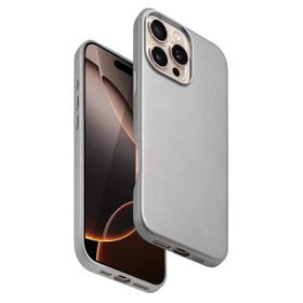 Fuchsia İphone 16 Pro Max İle Uyumlu Hbc-242 Dividing Gri Kablosuz Şarj Özellikli Kapak