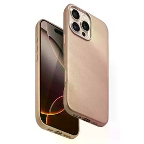 Fuchsia iPhone 16 Pro Max Uyumlu Dividing Manyetik Şarj Özellikli Kahverengi Kapak