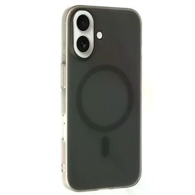 Fuchsia İphone 16 Uyumlu Tuna Pc Slim Siyah Kablosuz Şarj Özellikli Kapak
