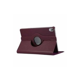 Fuchsia Lenovo M10 TB-X605F Uyumlu Dönebilen Standlı Mor Tablet Kılıfı