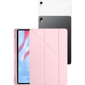 Fuchsia Matepad Air 11.5 inç Uyumlu Kalemlikli 360 Tam Koruma Sağlayan Rose Gold Tablet Kılıfı
